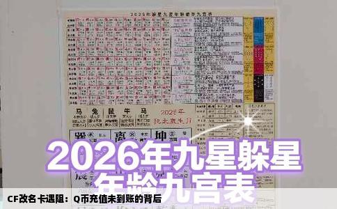 CF改名卡遇阻：Q币充值未到账的背后