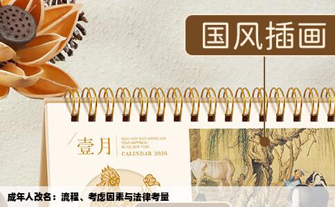 成年人改名：流程、考虑因素与法律考量