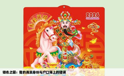 错名之困：我的真实身份与户口簿上的错误