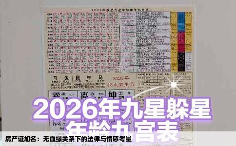 房产证加名：无血缘关系下的法律与情感考量