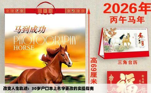 改变人生轨迹：30岁户口本上名字更改的实操指南