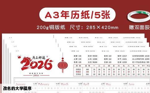 改名的大学程序