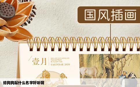 给狗狗起什么名字好听啊