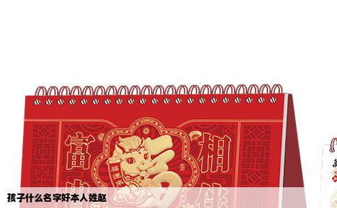 孩子什么名字好本人姓赵