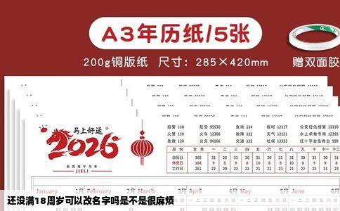 还没满18周岁可以改名字吗是不是很麻烦