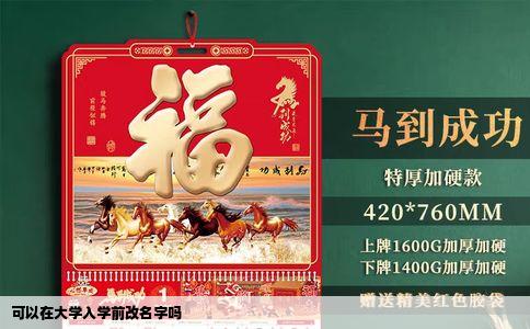 可以在大学入学前改名字吗
