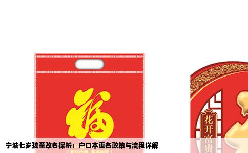 宁波七岁孩童改名探析：户口本更名政策与流程详解