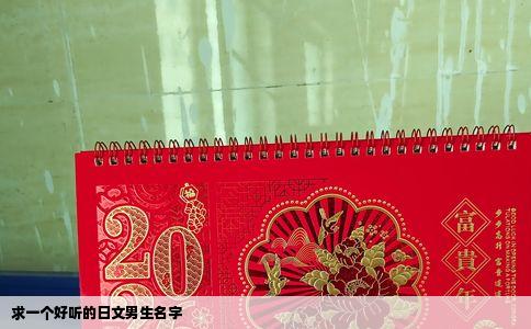 求一个好听的日文男生名字
