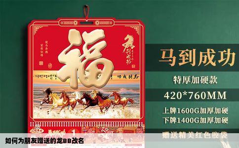 如何为朋友赠送的龙BB改名