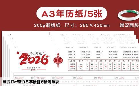 谁会打cf空白名字最新方法啊急求