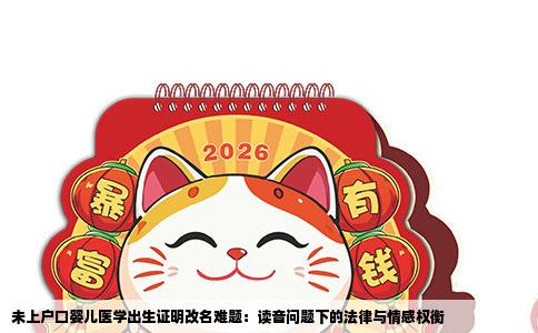 未上户口婴儿医学出生证明改名难题：读音问题下的法律与情感权衡