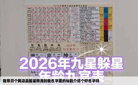 我想开个网店卖服装想用到我名字里的灿能介绍个好名字吗