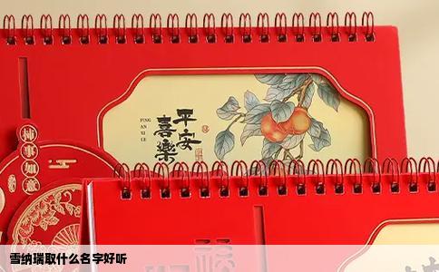 雪纳瑞取什么名字好听
