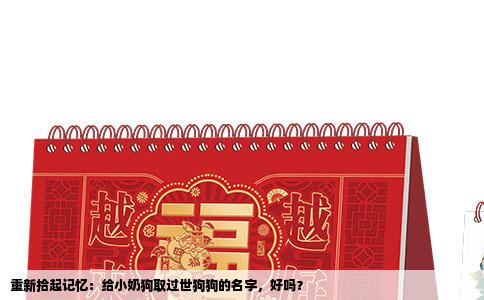 重新拾起记忆：给小奶狗取过世狗狗的名字，好吗？